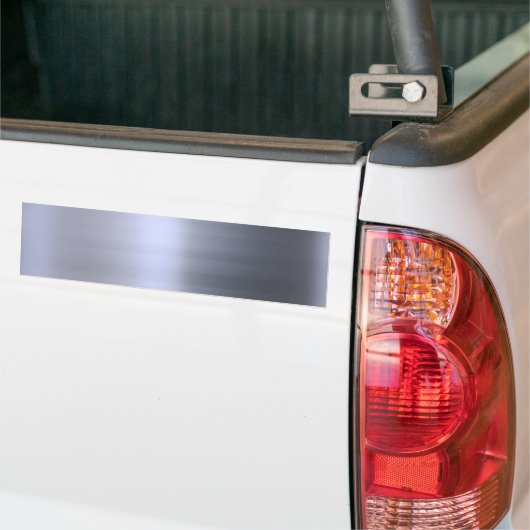 Gepensneerd zilver metaal getextureerd bumpersticker (Op Truck)