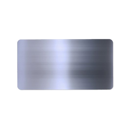 Gepensneerd zilver metaal getextureerd etiket (Voorkant)