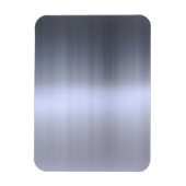 Gepensneerd zilver metaal getextureerd magneet (Verticaal)