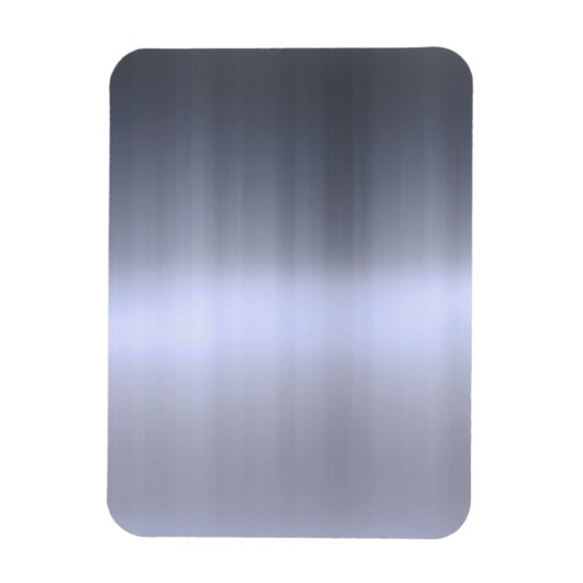 Gepensneerd zilver metaal getextureerd magneet (Verticaal)