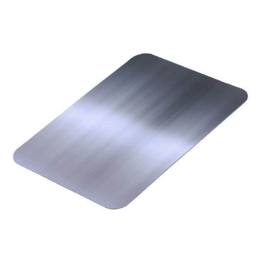 Gepensneerd zilver metaal getextureerd magneet (Linkerzijde)