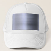 Gepensneerd zilver metaal getextureerd trucker pet (Voorkant)