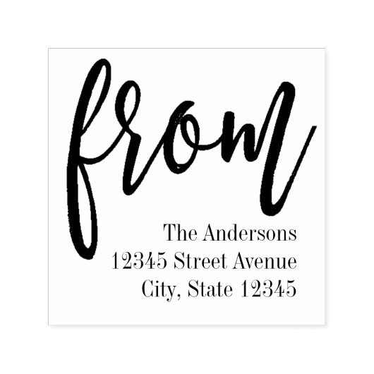 Gepenspeld van het Adres van de Terugkeer zelf-Ink Zelfinktende Stempel (Design)