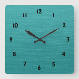 Gepenspelde Blauwgroen Metale Kijk kash001 met Zwa Vierkante Klok