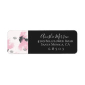 Gepenspelde Blush Return Address Labels (Voorkant)