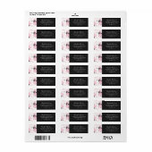 Gepenspelde Blush Return Address Labels (Full Sheet)