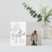 Gepenspelde zilver beter samen sparen de foto van  briefkaart (Staand voorkant)