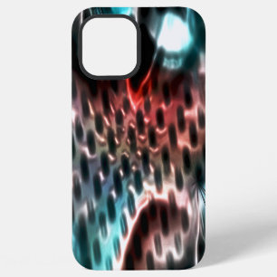 Geperforeerd bordontwerp met 'inkt' op wijn t iPhone 12 pro max hoesje