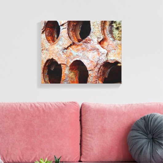 Geperforeerd hardmetalen canvas afdrukken (Insitu (Woonkamer))