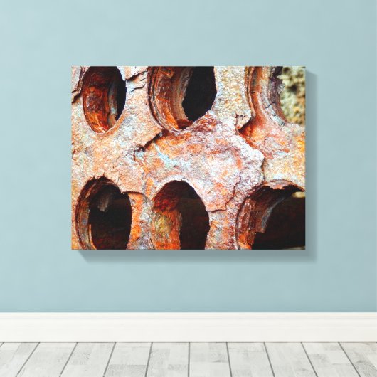 Geperforeerd hardmetalen canvas afdrukken (Insitu (Houten vloer))