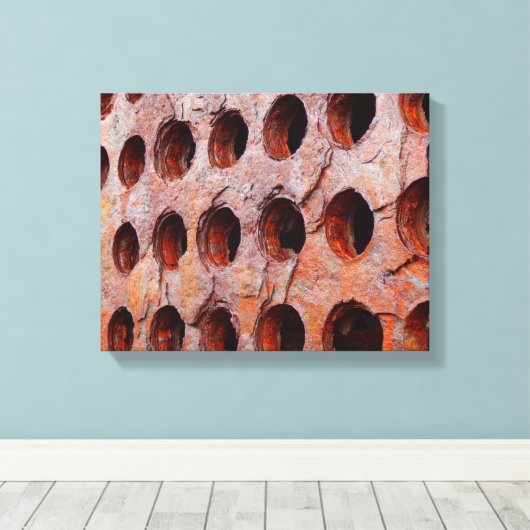 Geperforeerd hardmetalen canvas afdrukken (Insitu (Houten vloer))