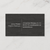 Geperforeerd metaal/Hout Visitekaartje (Achterkant)