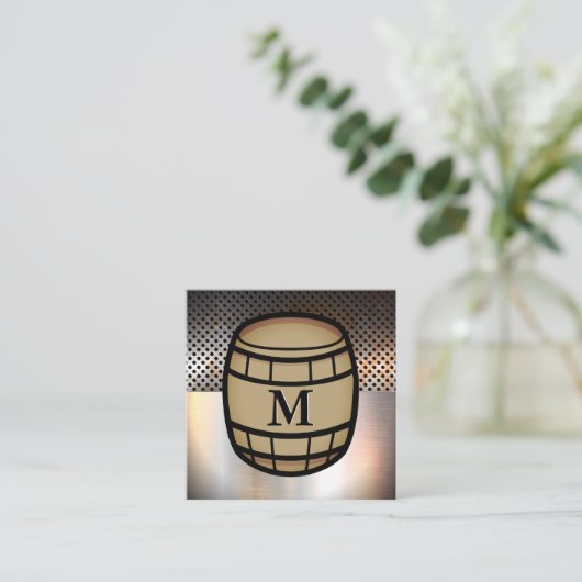 geperforeerd metaal | Metaalblad | Stap Vierkante Visitekaartje (Staand voorkant)