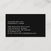 Geperforeerd Metaal Professional Visitekaartje (Achterkant)