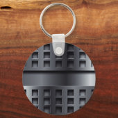 geperforeerd metaal sleutelhanger (Voorkant)