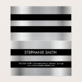 Geperforeerd metaalpatroon visitekaartje (Buitenkant ongevouwen)