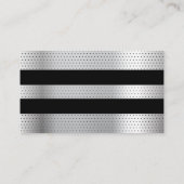 Geperforeerd metaalpatroon visitekaartje (Achterkant)