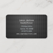 Geperforeerd metalen Bord Visitekaartje (Achterkant)