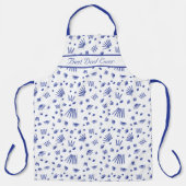 Geperforeerd Ontworpen Nautical Threaded Best Pap Schort (Voorkant)