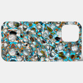 Geperforeerde blauwvis over witachtige textuur Case-Mate iPhone case (Achterkant (horizontaal))