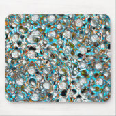 Geperforeerde blauwvis over witachtige textuur muismat (Voorkant)