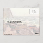 Geperforeerde rots bij Etretat van Claude Monet Briefkaart (Achterkant)