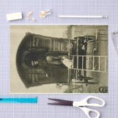  geperforeerde wagon en hond tissuepapier (Craft)