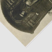  geperforeerde wagon en hond tissuepapier (Detail)