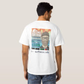Gepermastokte + surfradar.info mannen t-shirt (Achterkant volledig)