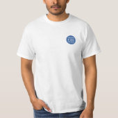 Gepermastokte + surfradar.info mannen t-shirt (Voorkant)