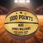 Gepersonaliseerd 1000 punten spelers basketbal<br><div class="desc">De 1000 Points Personalized Basketball Ball is een uniek en speciaal cadeau voor elke basketballiefhebber. Met de mogelijkheid om de bal aan te passen met de naam van de ontvanger, initialen of jersey-nummer, zorgt het voor een doordacht en gepersonaliseerd cadeau. De "1000 Points" logo op de bal is een knipoog...</div>