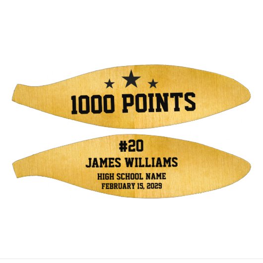 Gepersonaliseerd 1000 punten spelers basketbal (Panelen)