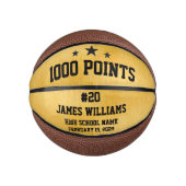 Gepersonaliseerd 1000 punten spelers basketbal (Voorkant)