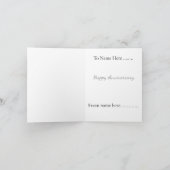 Gepersonaliseerd 10 Jaar Samen Jubileum Kaart (Binnen)