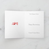 Gepersonaliseerd 10 Jaar Samen Jubileum Kaart (Binnen)