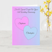 Gepersonaliseerd 12e Jubileum van de bruiloft Kaart (Gele Bloem)