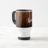 Gepersonaliseerd 15 ounce koffie mok Schuur Hout L (Voorkant links)