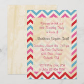 Gepersonaliseerd 16 Birthday-uitnodigingen Kaart (Voorkant / Achterkant)