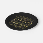 Gepersonaliseerd 1969 50e verjaardag papieren bordje (Gekanteld)