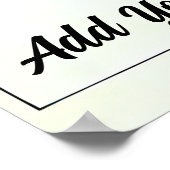 Gepersonaliseerd 19e-eeuws Poster (Hoek)