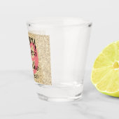 Gepersonaliseerd 19e verjaardag schuimglas shot glas (Rechts)