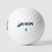 Gepersonaliseerd 1-letter Monogram BLK Golfballen (Logo)