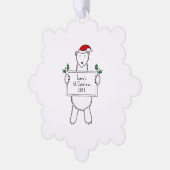 Gepersonaliseerd 1e kerst Polar Beer Ornament Kaart (Links)