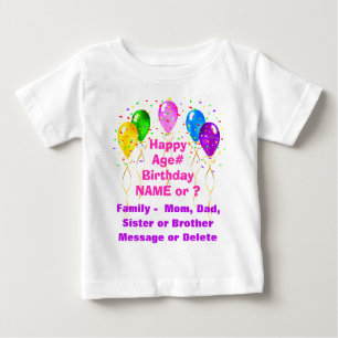 Gepersonaliseerd 1e verjaardag Shirten voor Famili