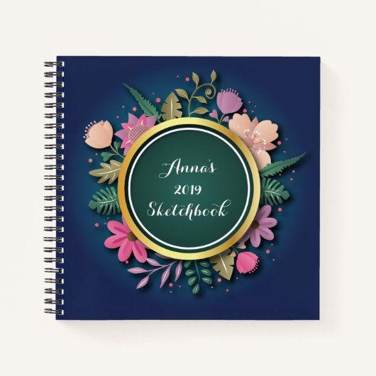 Gepersonaliseerd 2019 Sketchbook Notitieboek (Voorkant)
