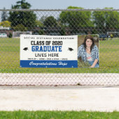 Gepersonaliseerd 2021 blauw Afstuderen banner (Insitu)