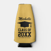Gepersonaliseerd 2024 afstudeerfeest flesjeskoeler (Voorkant)