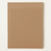 Gepersonaliseerd 2024 Brown Weekly Maandelijks Planner (Achterkant)