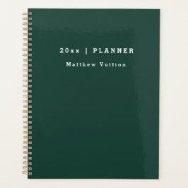 Gepersonaliseerd 2024 Emerald Weekly Maandelijks Planner