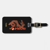 Gepersonaliseerd 2024 Jaar van de Dragon Bagagelab Bagagelabel (Voorkant horizontaal)